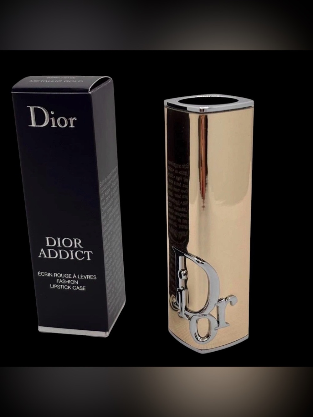 DIOR ADDICT FASHION LIPSTICK CASE - METALLIC GOLD NIB - Picture 5 of 8